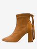 Bottines à talons épais en daim pour femme chaussures