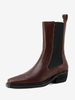 Bottines Chelsea à bout carré pour femmes bottes à talon chiot