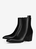 Bottines Chelsea noires à talon carré pour homme bottes de soirée de bal