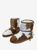 Bottines en crin de cheval pour femmes bottes de neige dhiver à bout rond