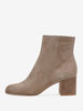 Bottines en daim à bout rond talon épais chaussures