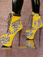Bottines en micro suède à bout rond pour femmes