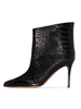 Bottines Femme à Talons Hauts avec Bout Pointu en Cuir Synthétique Unicolore