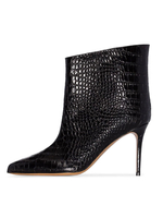 Bottines Femme à Talons Hauts avec Bout Pointu en Cuir Synthétique Unicolore