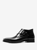 Bottines Habillées Hommes En Cuir De Vachette Chic Noires à Boucle