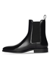 Bottines Homme avec Bout Rond en Cuir Synthétique Unicolore