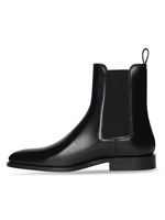 Bottines Homme avec Bout Rond en Cuir Synthétique Unicolore