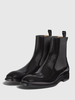 Bottines Homme avec Bout Rond en Cuir Synthétique Unicolore