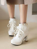Bottines Lolita en cuir Synthétique bout rond Lolita bottines chaussures
