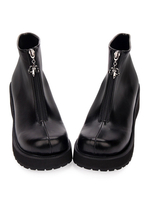 Bottines lolita montantes à plateforme à fermeture à glissière métallique Punk Lolita Footwear Déguisements Halloween