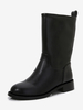 Bottines pour femmes Bottines plates noires à bout rond