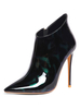 Bottines pour femmes en cuir Synthétique bout pointu vert foncé talon aiguille bottes à talons hauts