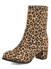 Bottines pour femmes Leopard Chunky Heel 2 "Bottillons dhiver