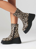 Bottines sans talons à bout rond pour femmes