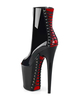 Bottines sexy femme noir talon haut chaussures de ballet