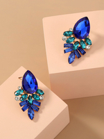 Boucle doreille bleu