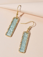 Boucles doreilles Bar Boucles doreilles pendantes carrées