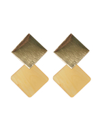 Boucles Doreilles Bijoux De Forme Carrée Femme