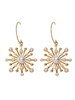 Boucles dOreilles Blond Découpé Perle Percé Femme Bijoux