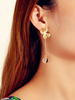 Boucles dOreilles Blond Metal Bijoux Femme Percé