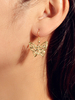 Boucles dOreilles Blondes Découpées Métal Papillon Percé Femme Bijoux