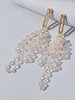 Boucles dOreilles Éblouissantes Cristal Frange Boucles Doreilles Femmes Bijoux Cadeau Pour Elle