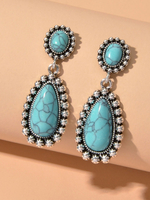 Boucles doreilles Boho Boucles doreilles pendantes turquoise