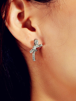 Boucles Doreilles Boucles Doreilles Argent Cristal Femme Bijoux