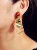 Boucles Doreilles Boucles Doreilles Bijoux Femme Blond Métal Percé
