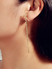Boucles Doreilles Chaîne Liner Or Bijoux Femme