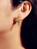 Boucles Doreilles Clous En Métal Blond Piercing Femme Bijoux