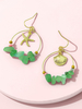 Boucles DOreilles Coquille Blonde En Métal Percé Bijoux Pour Femmes