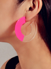 Boucles dOreilles Créoles Bijoux Femme Deux Tons