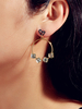 Boucles doreilles créoles coeur décor femmes bijoux cadeau pour elle