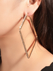 Boucles Doreilles Créoles De Forme Carrée Bijoux Femme