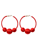 Boucles doreilles créoles rouges boucles doreilles cadeau pour ses bijoux