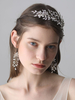 Boucles doreilles de mariage bijoux en argent strass cristal