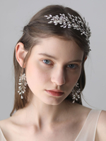 Boucles doreilles de mariage bijoux en argent strass cristal