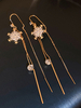 Boucles doreilles de mariage cristal métal percé bijoux de mariage