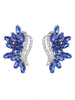 Boucles doreilles de mariage Strass Bijoux de mariage en métal pour femmes