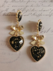 Boucles doreilles de mariage strass unisexe métal percé bijoux de mariage