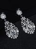 Boucles doreilles de mariée diamant pour femmes gouttes percées design argent bijoux de mariée