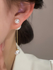 Boucles DOreilles De Mariée Imitation Perle Métal Percé Bijoux De Mariée