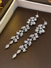 Boucles doreilles de mariée Strass Fille Strass Bijoux de mariée percés