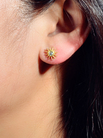 Boucles doreilles Dieu Strass Moon Star Bijoux Femme