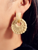 Boucles doreilles Ecru White Resin Pierced Femme Bijoux Boucles