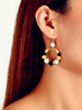 Boucles doreilles en alliage de zinc blond percé femmes bijoux