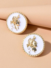 Boucles doreilles en argent Boucles doreilles en relief