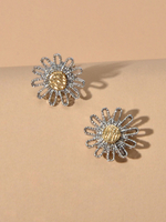 Boucles doreilles en argent évider les bijoux des femmes