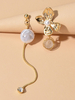 Boucles doreilles en or Bijoux asymétriques pour femmes